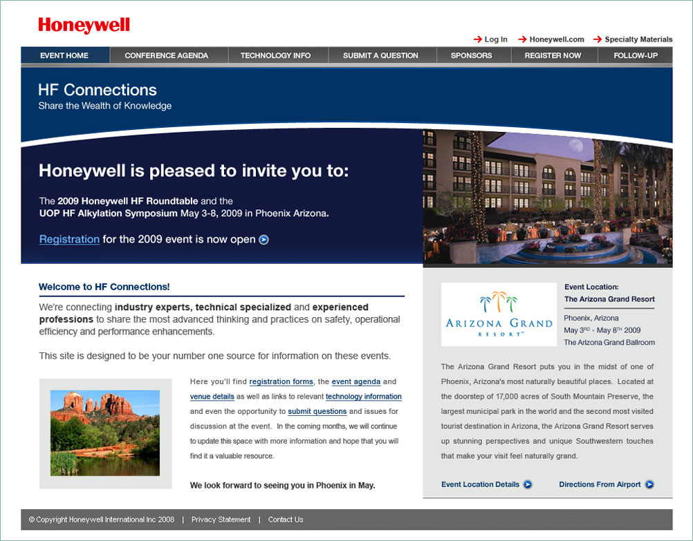 Honeywell HF Event